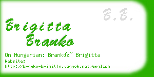 brigitta branko business card